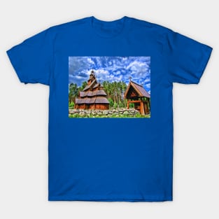 Gol stave church, Hallingdal, Norway T-Shirt